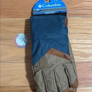 Columbia Men's Insulated Gloves - Navy and Tan